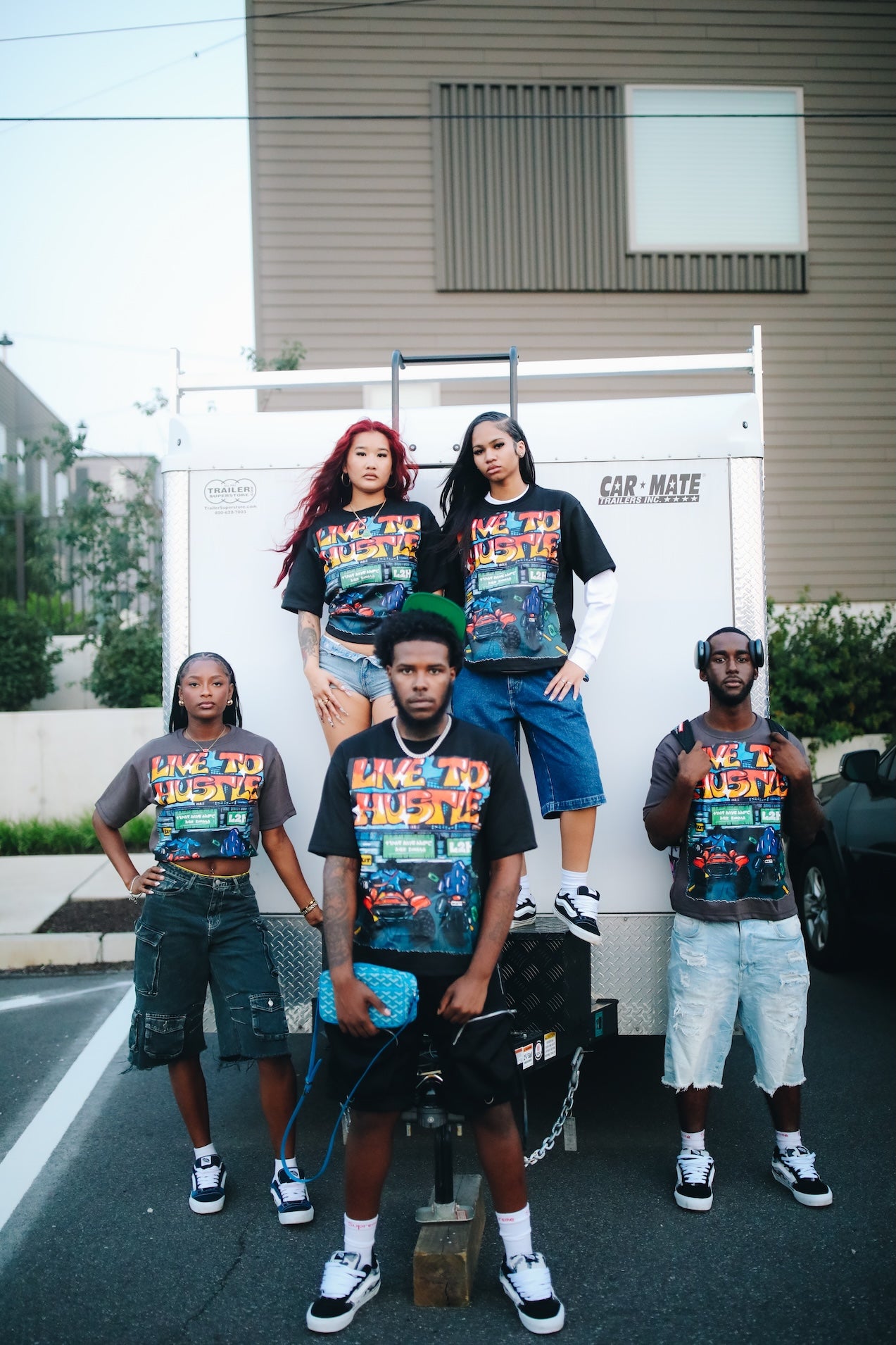 L2H Blue Print Tee Shaka Wear