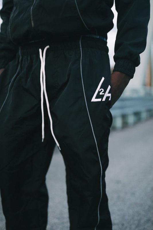 Black 3M Windbreaker Pants